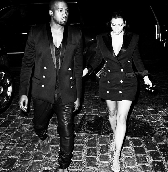 Kim Kardashian And Kanye West Dress Up Like Twins See The